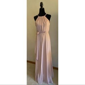 Bill Levkoff Bridesmaid Dress in Frost Rose (size 6)